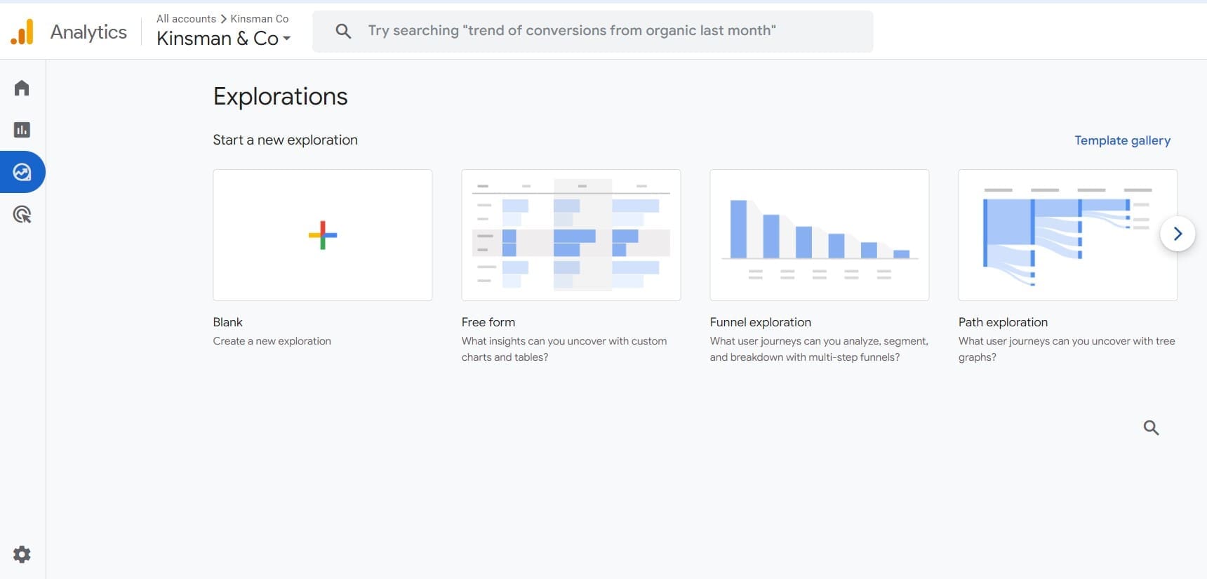 Google Analytics - Kinsman & Co